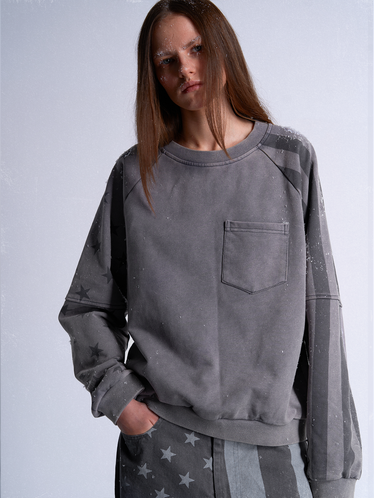 HAZE GRAY EAGLE SWEATSHIRT