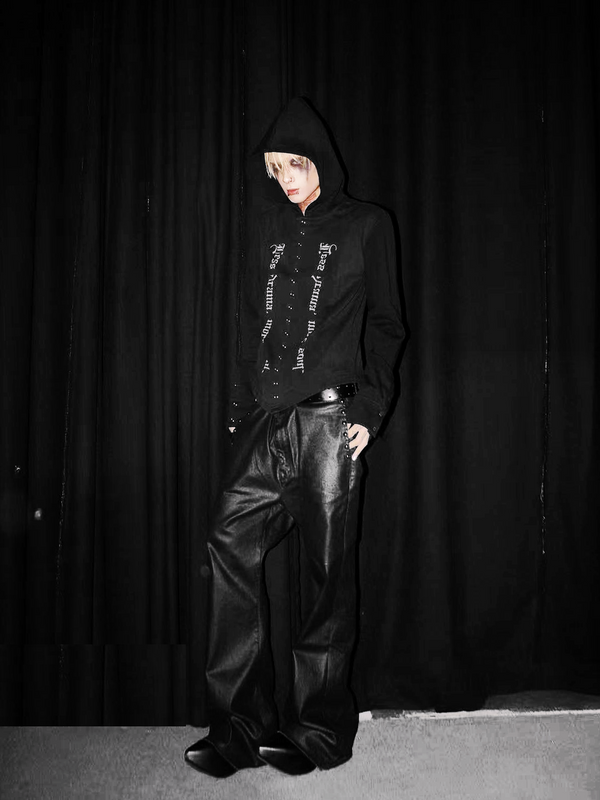 GOTHIC HOODED SWEATER JACKET