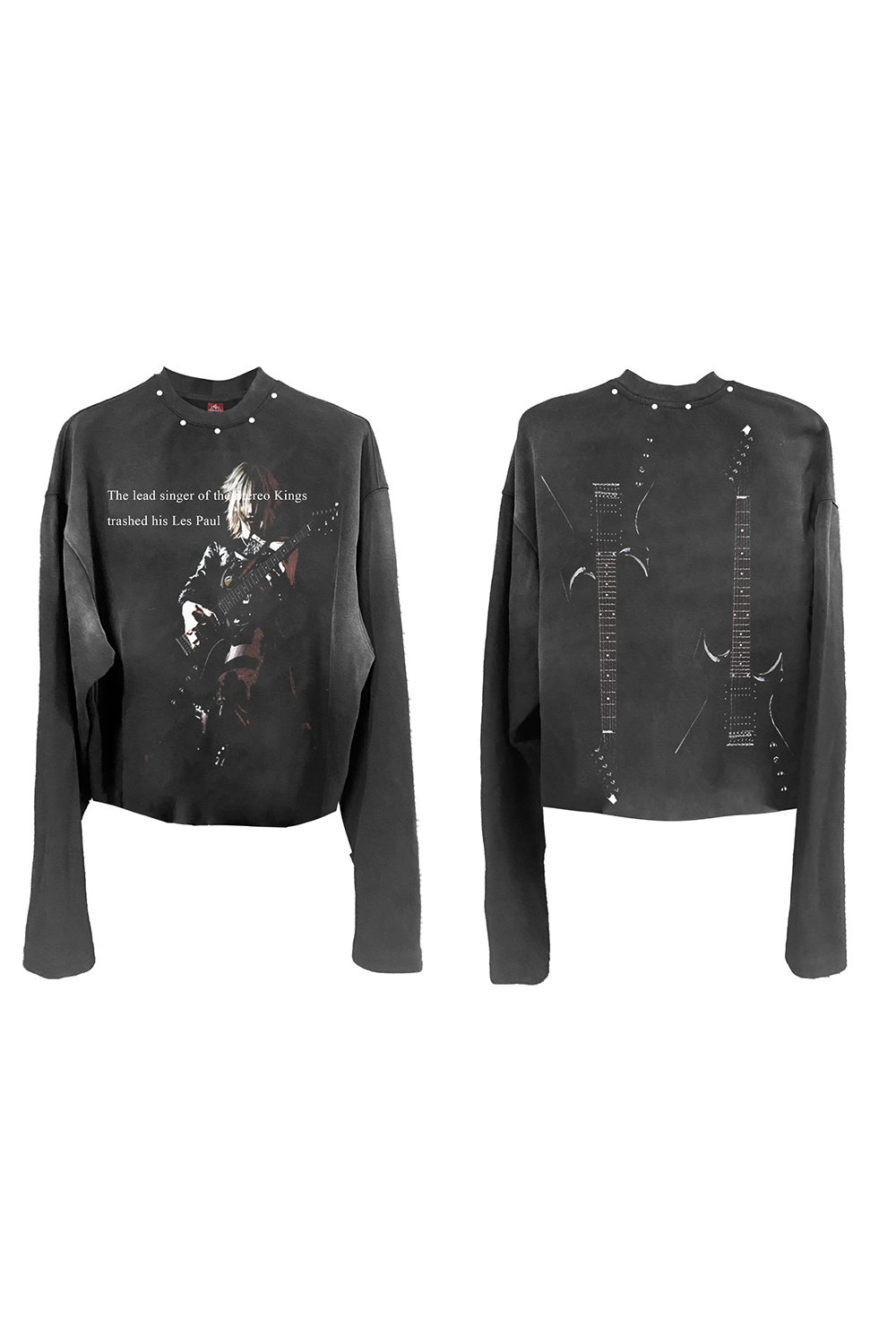 WASHED DARK PORTRAIT LONG SLEEVE TEE