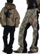 VINTAGE LEOPARD PRINT SKINNY JEANS