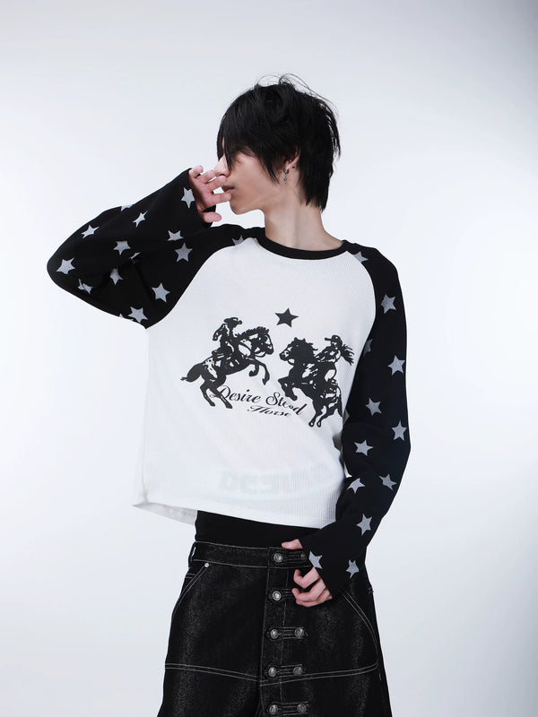DESIRE JOUSTING PRINT T-SHIRT