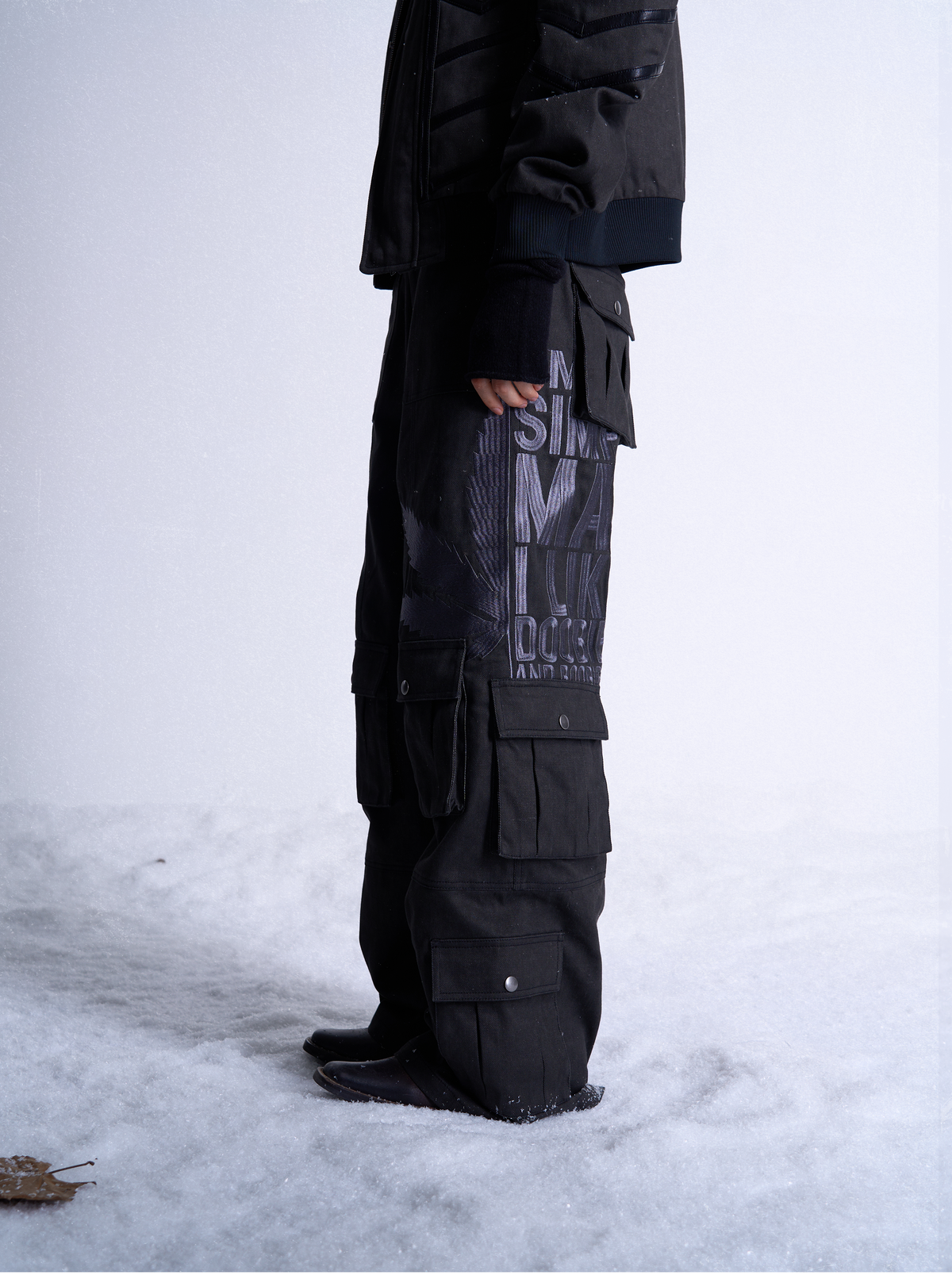 PSYCHEDELIC CARGO CANVAS PANTS