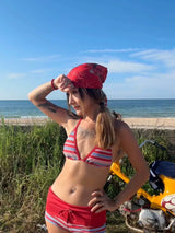 SEDUCTIVE STRIPED BIKINI BOTTOM
