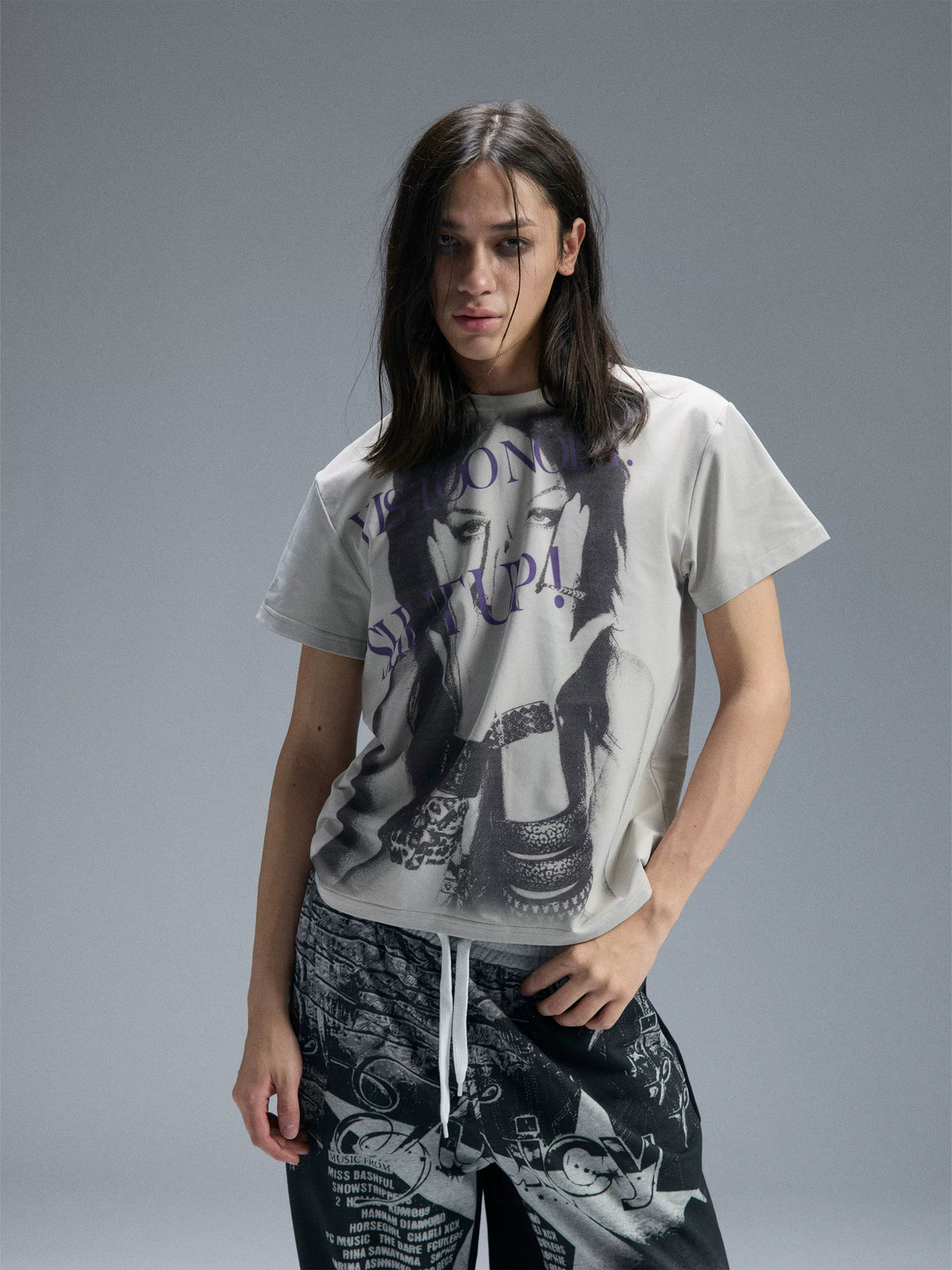 REBEL LETTERED STREETWEAR T-SHIRT