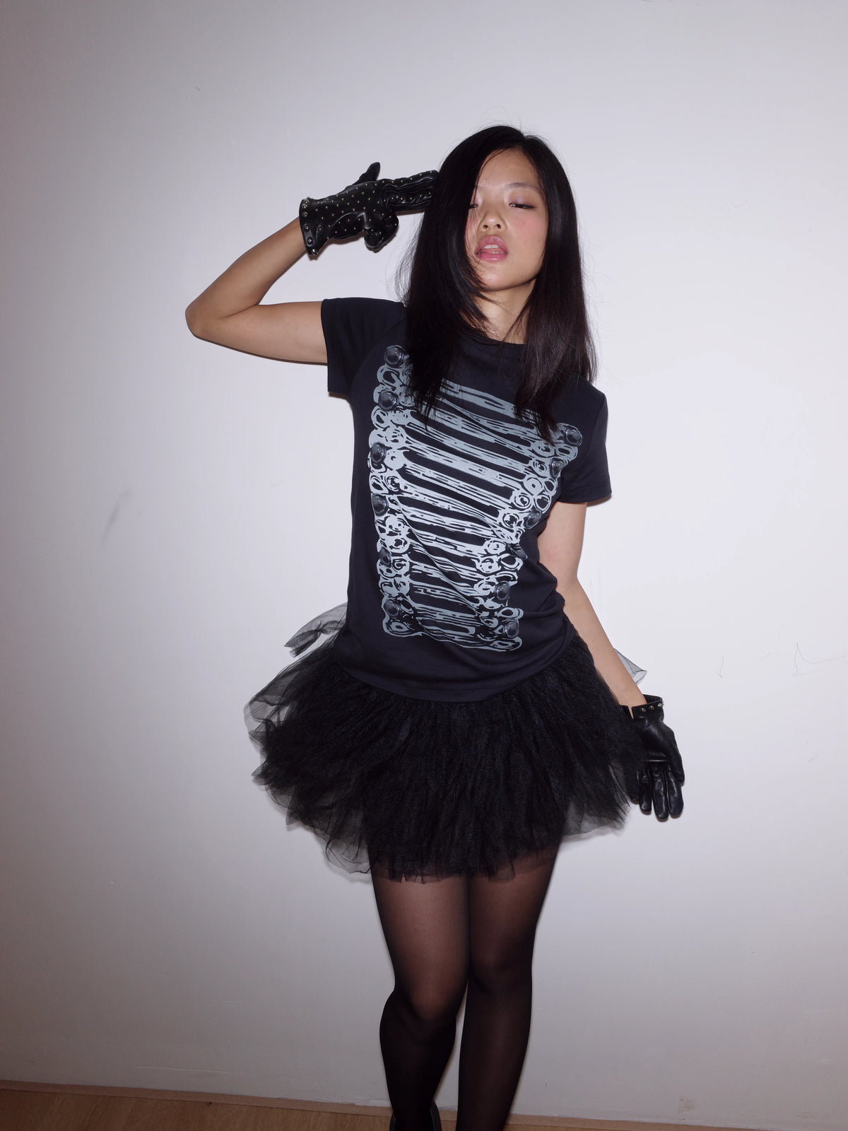 SLIM-FIT CARTOON PRINT T-SHIRT