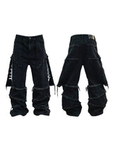 INFECTED WIDE LEG JEANS SET