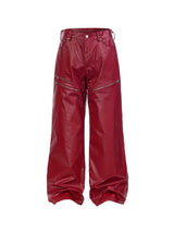 LIQUID METAL PINK COATED JEANS