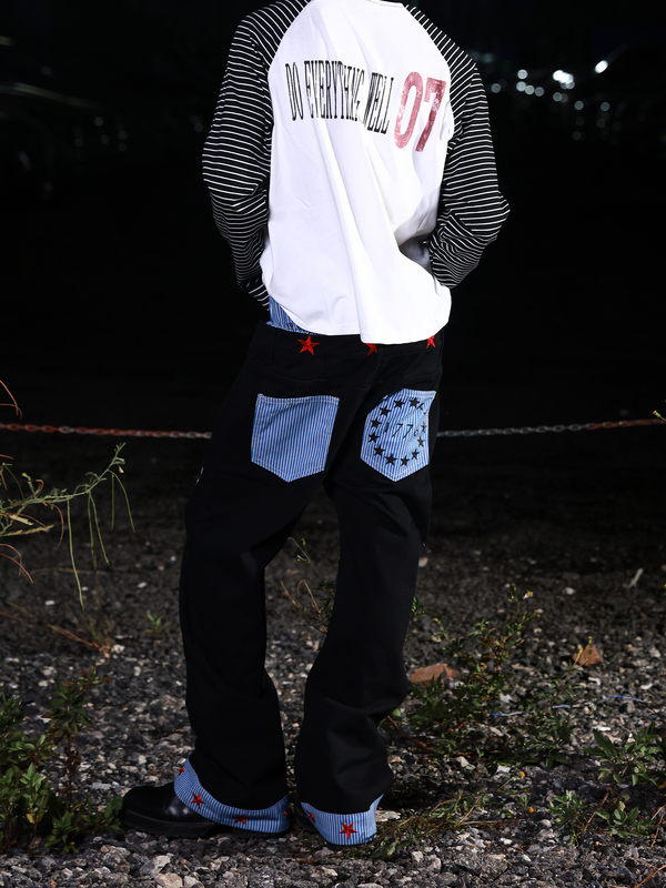 NICHE DOUBLE WAIST MACHETE JEANS
