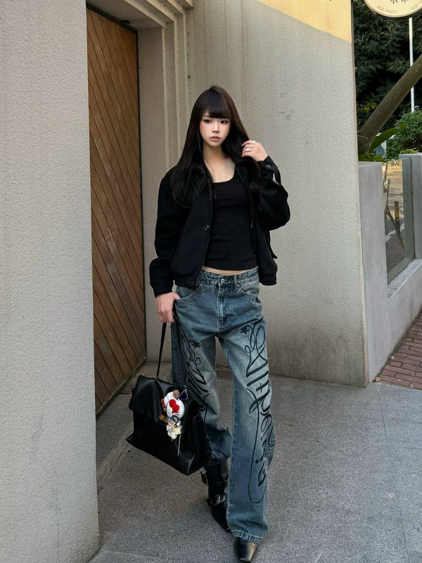 VINTAGE WASHED BAGGY JEANS