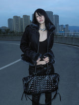 FLEECE COLLAR COTTON JACKET