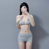 STRIPED TWO-PIECE SWIMSUIT SET