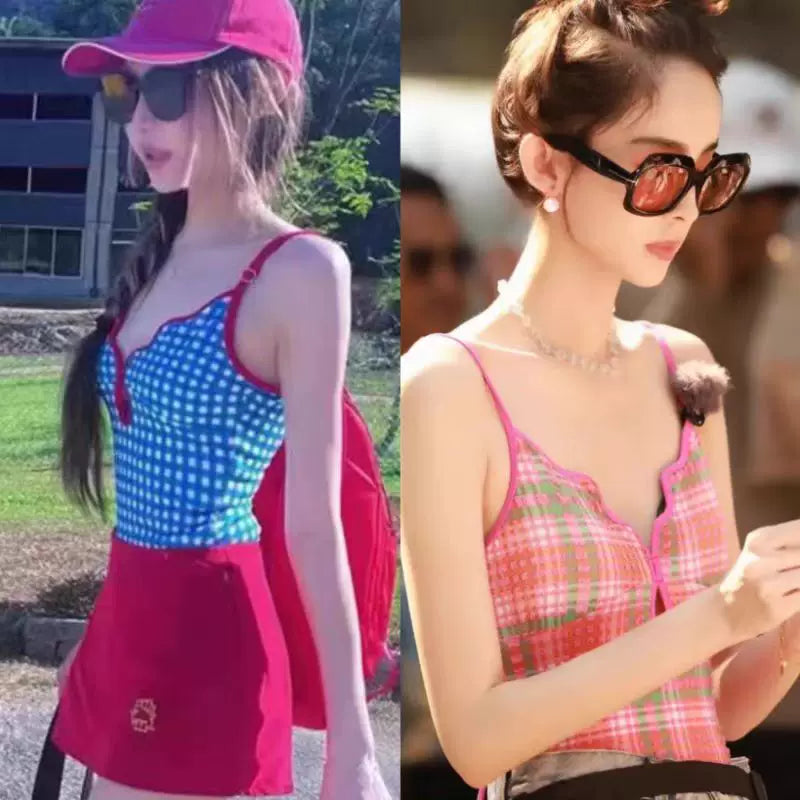 TRENDY OPEN-BACK ONE-PIECE SWIMSUIT