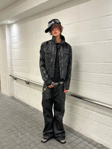 VASCULAR BLACK LEATHER JACKET