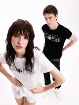 REFLECTIVE PATTERNED COTTON T-SHIRT