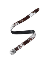 RIVET-STUDDED LEATHER BELT