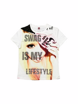 RETRO RHINESTONE TEE