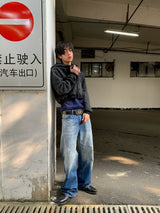 LIGHT BLUE STRAIGHT FIT JEANS