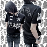 HELL SKULL EMBROIDERED POLO SHIRT
