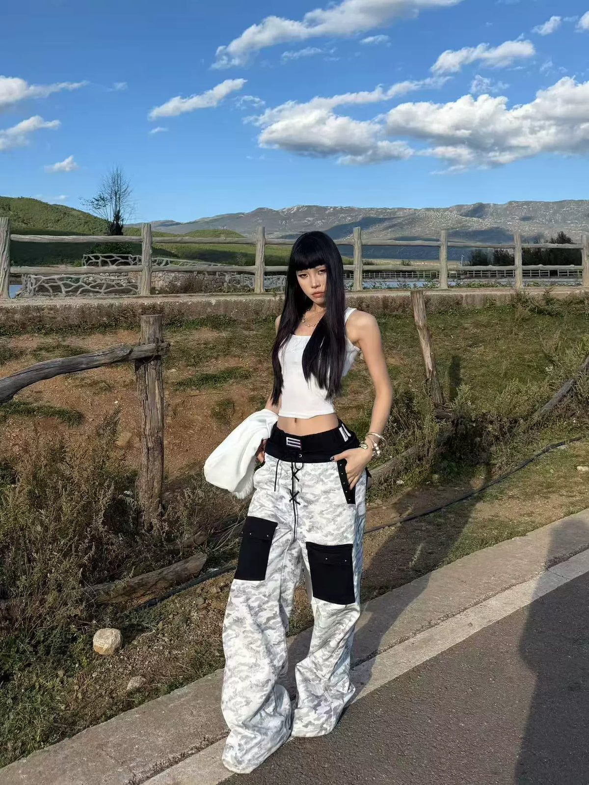 CUSTOM CAMOUFLAGE DENIM PANTS