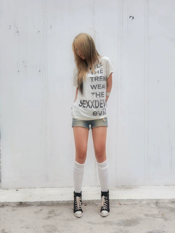 RETRO SLOGAN T-SHIRT SUMMER