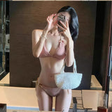 OPENWORK TIE-SIDE BIKINI SET