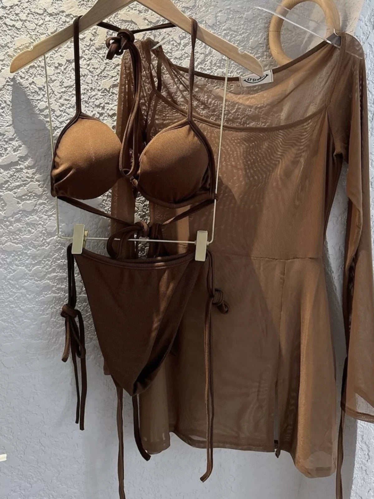SLIMMING TULLE COVER-UP SET