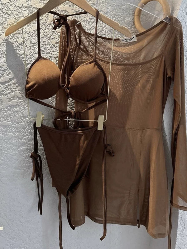 SLIMMING TULLE COVER-UP SET