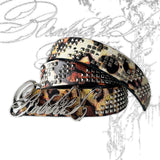 LEOPARD RIVET BELT WITH VISION SYSTEM