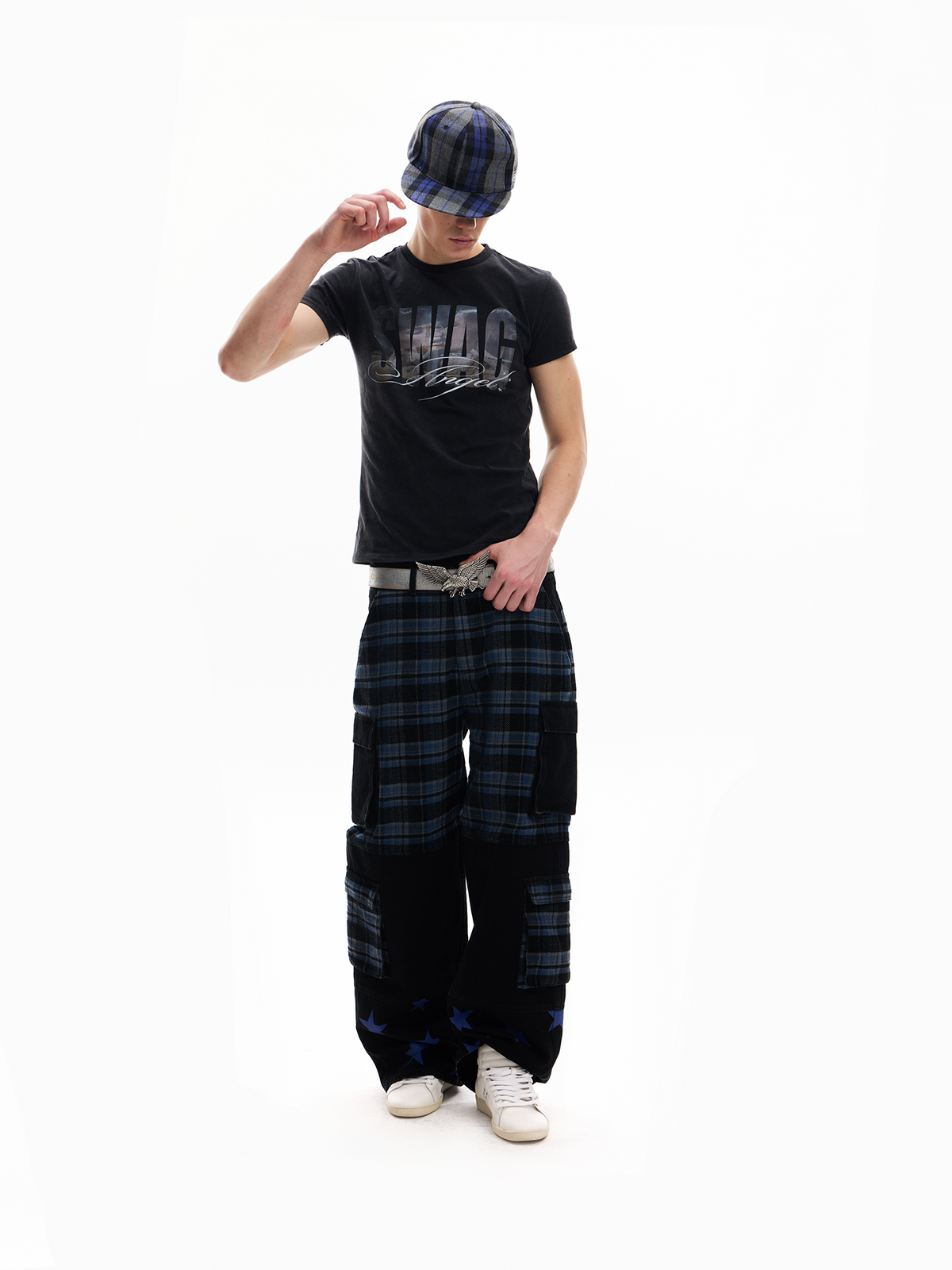 PATCHWORK DISTRESSED STREET JEANS