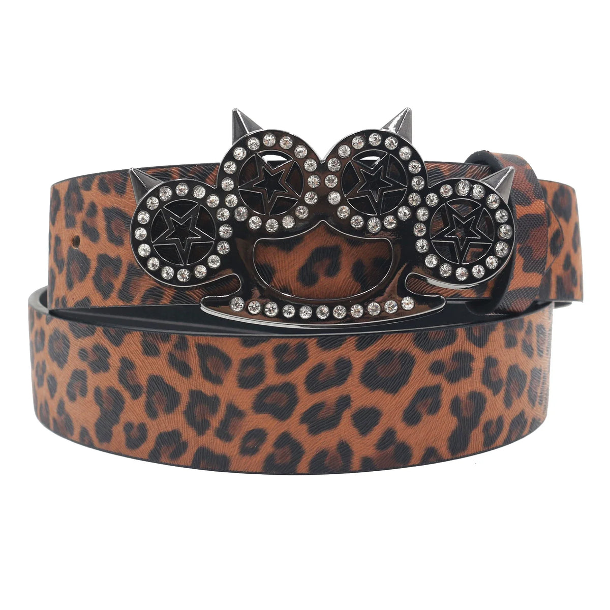 PUNK LEOPARD PRINT BELT