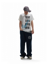 GLITTER PRINT VAIN T-SHIRT