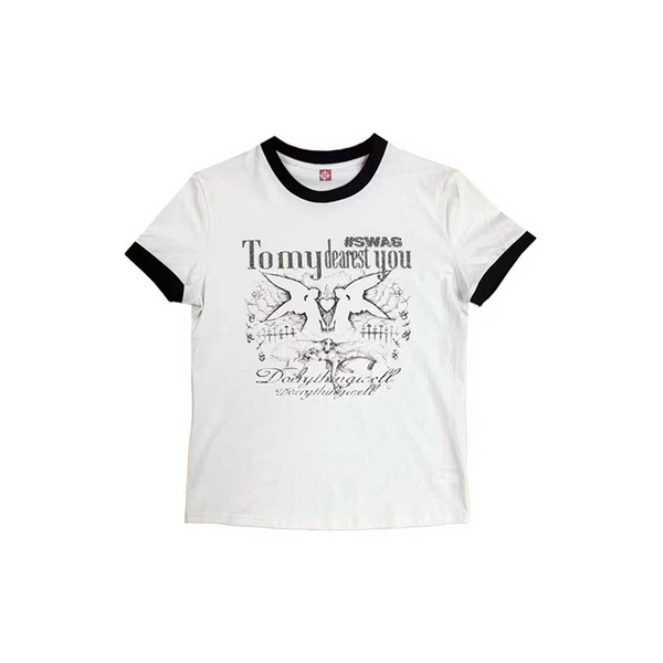 ANGEL OF LOVE SPLICED TEE