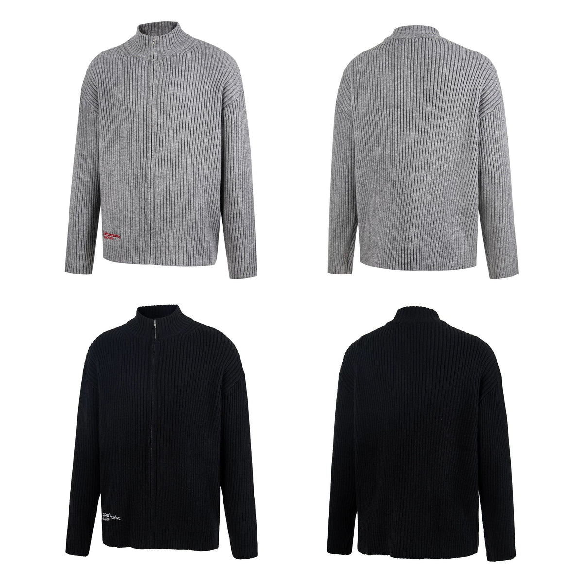 SIMPLE BUTTON-UP SWEATER