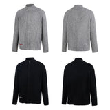 SIMPLE BUTTON-UP SWEATER
