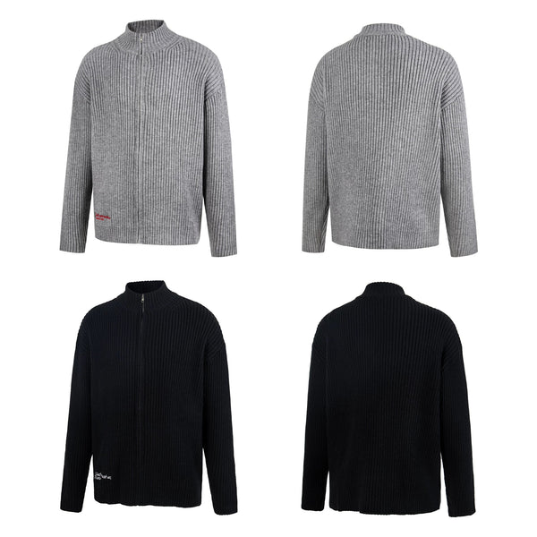 SIMPLE BUTTON-UP SWEATER