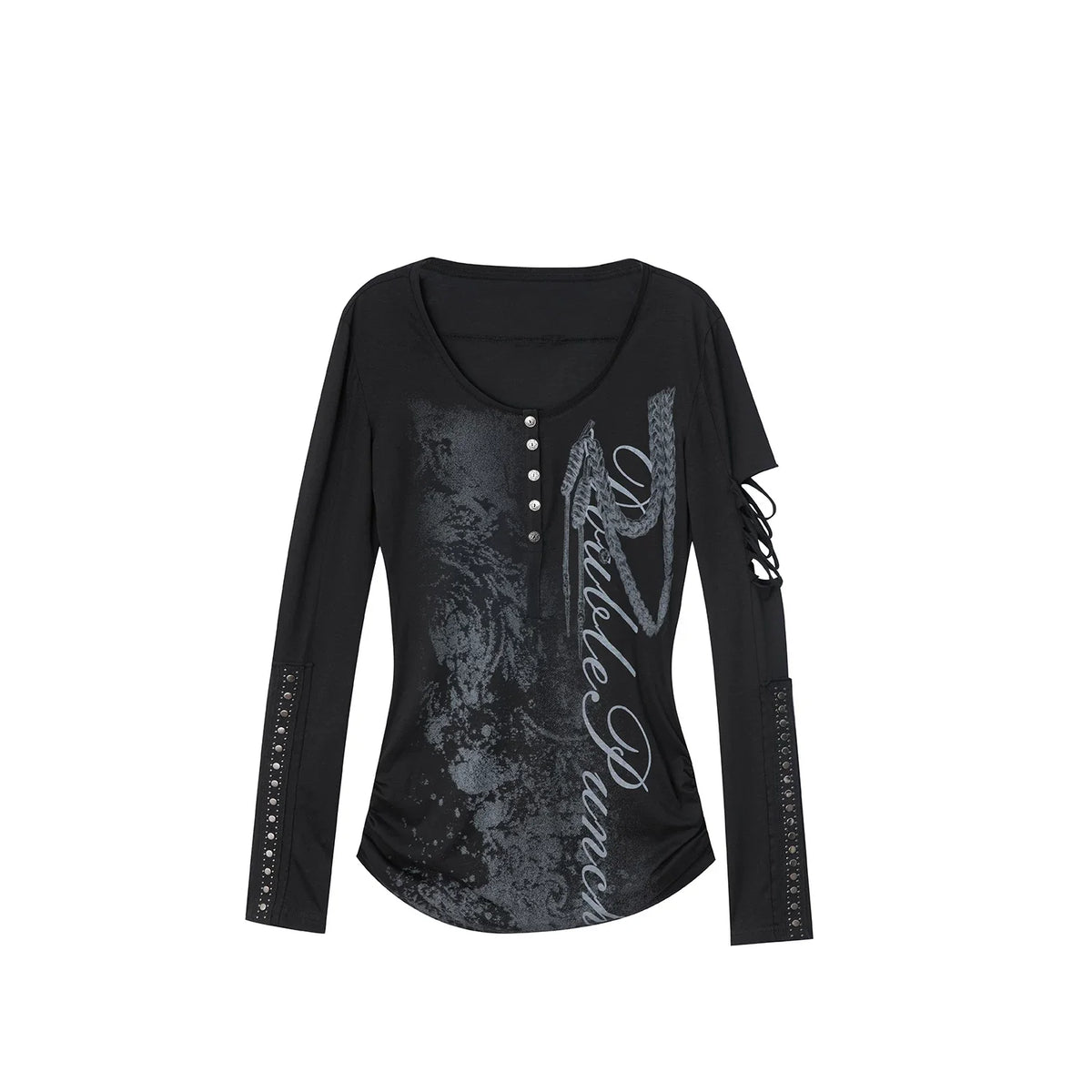PUNK STYLE LONG SLEEVE T-SHIRT