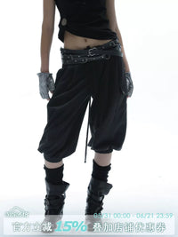 EQUESTRIAN STYLE LOOSE WORK PANTS