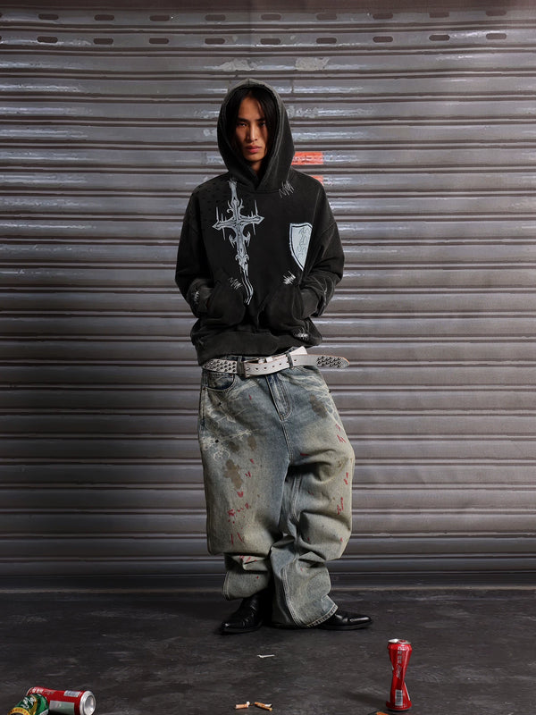 CASUAL WIDE-LEG STREETWEAR JEANS