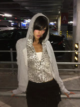 LEOPARD PRINT SLIM FIT SWEATSHIRT