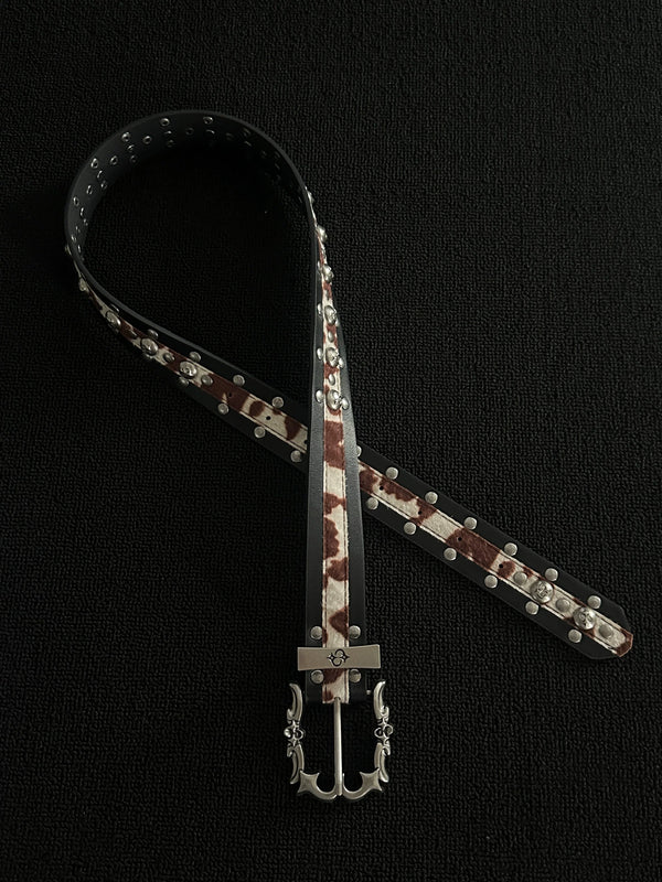 COWHIDE RIVET BELT BELT