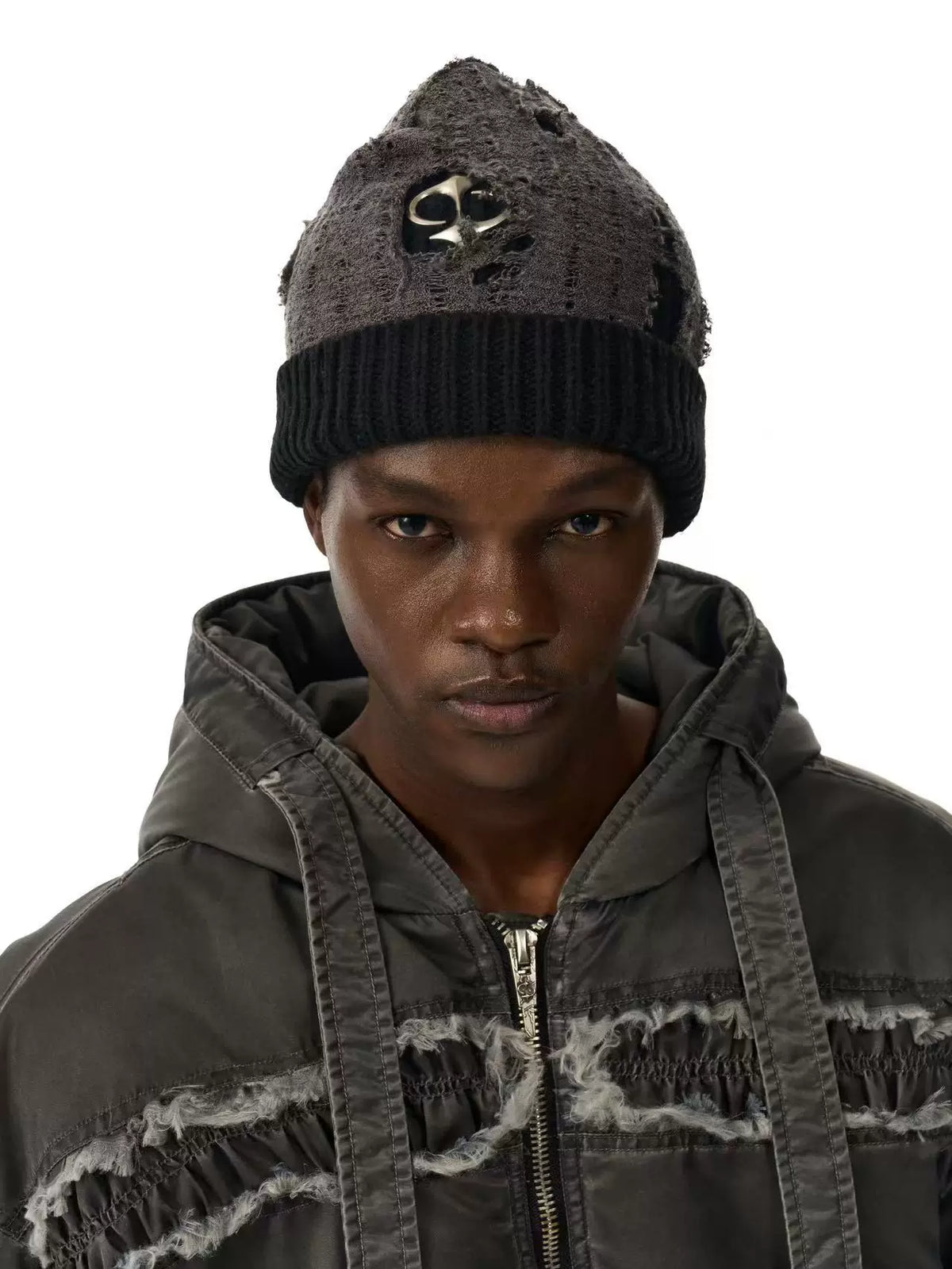 DESTRUCTION MESH KNIT HAT