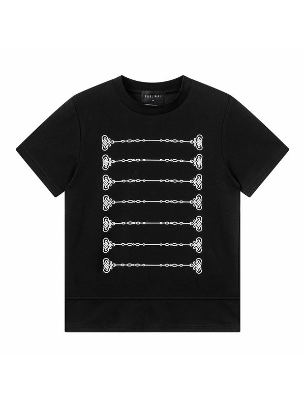 COURT PRINT SHORT SLEEVE TEE