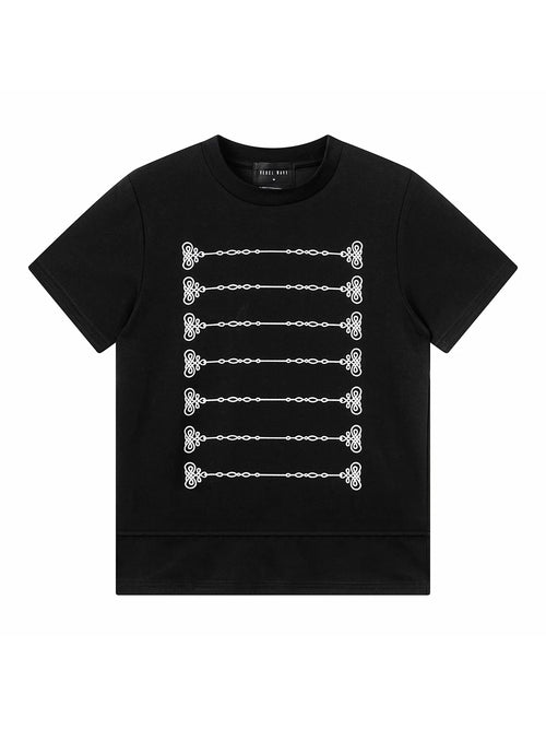 COURT PRINT SHORT SLEEVE TEE