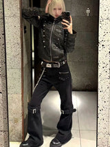 CUSTOM FADED BLACK DENIM PANTS