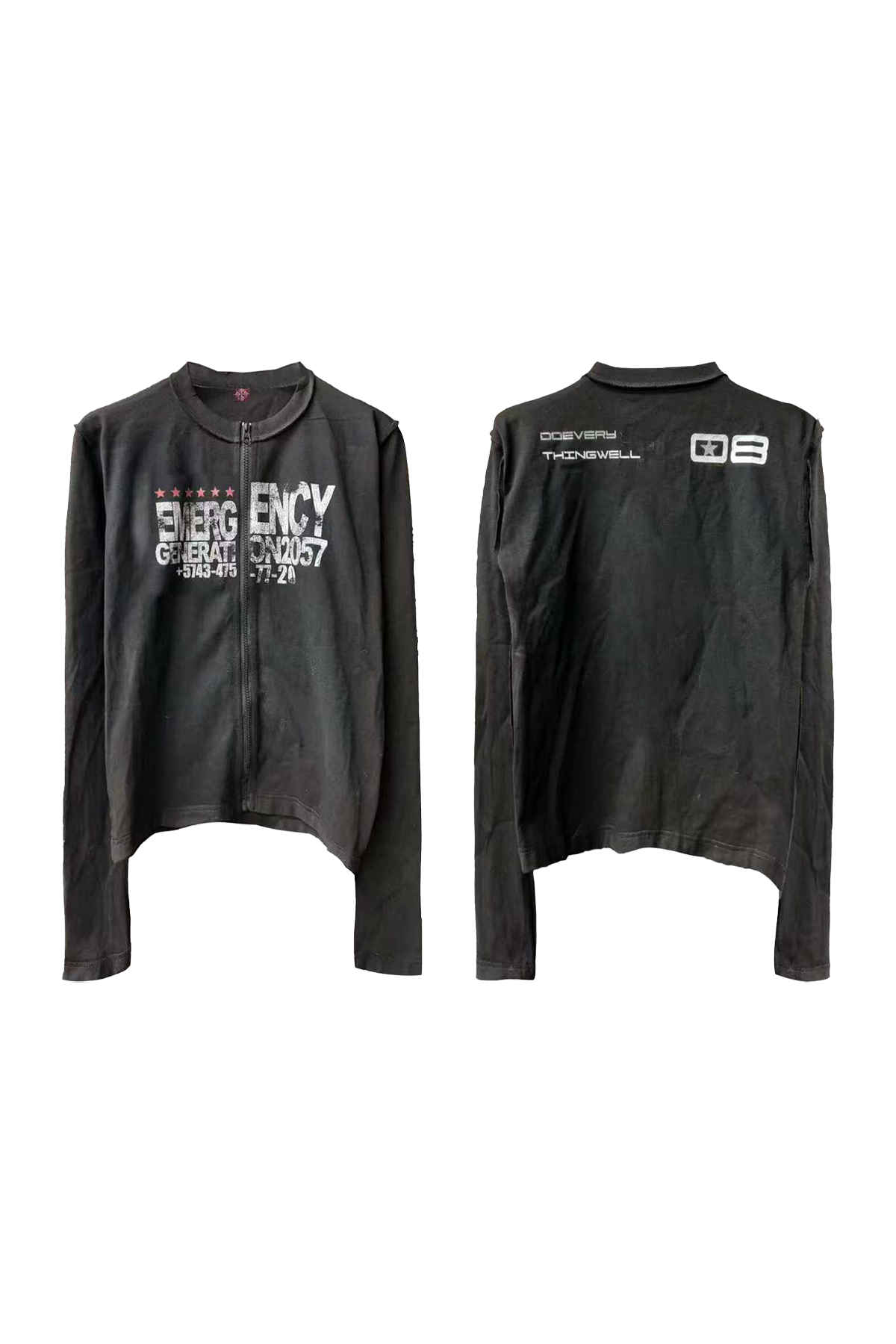 COTTON LINEN LONG SLEEVE TEE