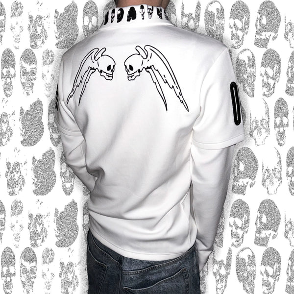 SKULL EMBROIDERED POLO SHIRT