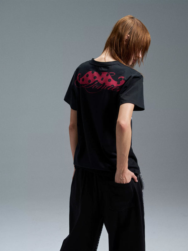 FLORAL SCRIPT STREETWEAR T-SHIRT