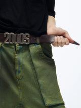 DISTRESSED LEATHER BELT