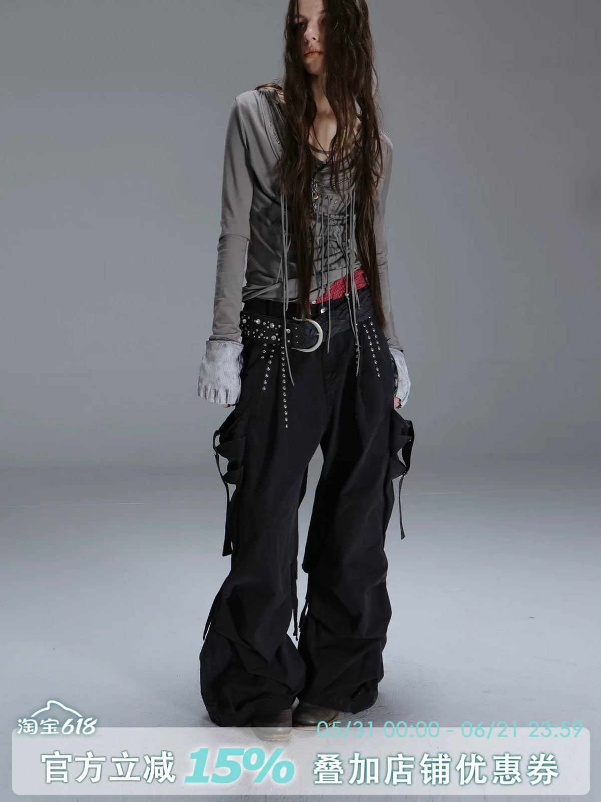 RETRO FUNCTIONAL WIDE LEG PANTS