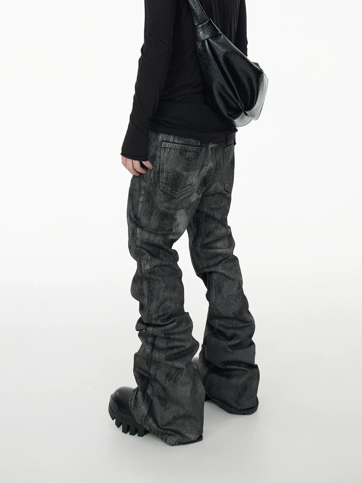 SLIM GLITTER FLARE JEANS